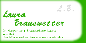 laura brauswetter business card